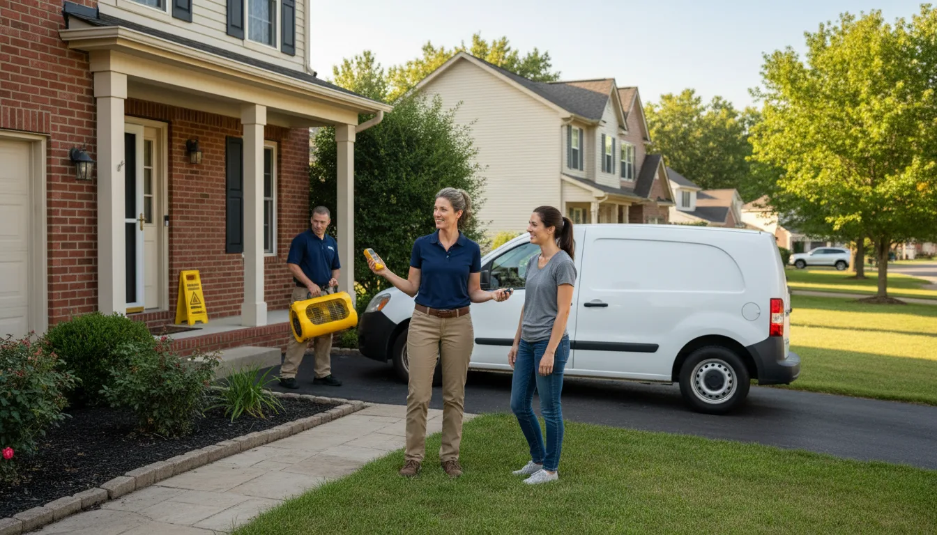 Residential water damage restoration in Round Rock, AZ